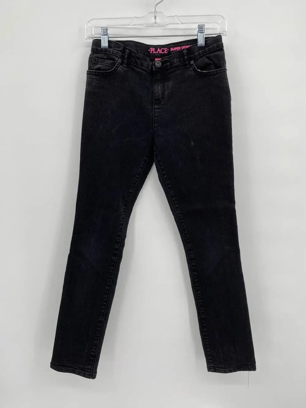 The Children's Place Super Skinny Jeans Dark Wash Stretch Pockets Girls 14